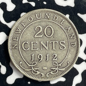 1912 Newfoundland 20 Cents Lot#T6936 Silver!