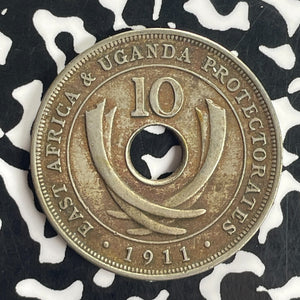 1911-H East Africa & Uganda 10 Cents Lot#T8523