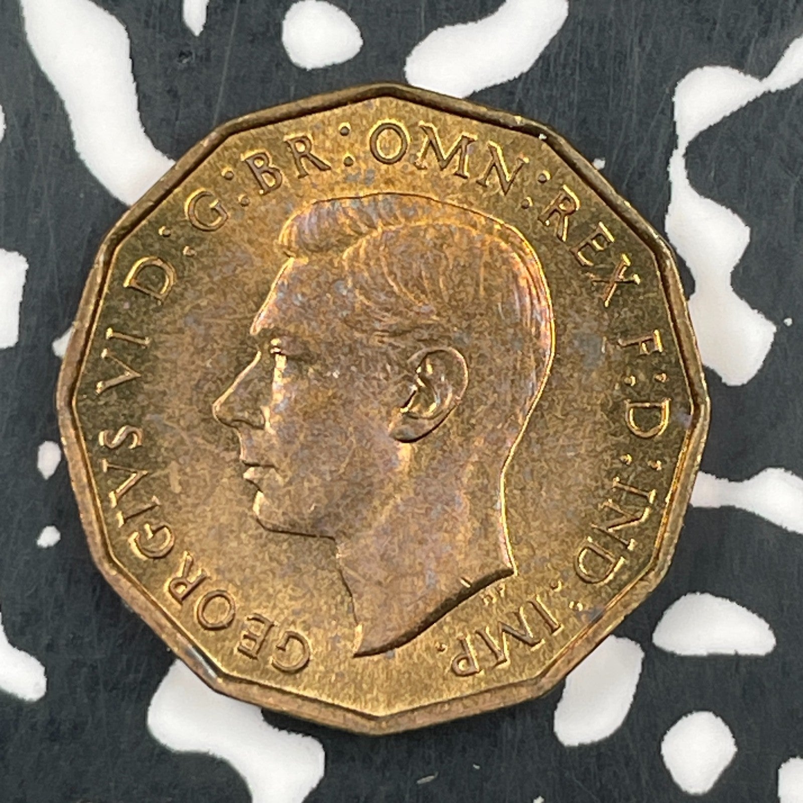 1937 Great Britain 3 Pence Threepence Lot#F5104 High Grade! Beautiful!