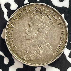 1913 Canada 25 Cents Lot#T7686 Silver! Nice!