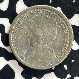 1911 Netherlands 25 Cents Lot#C1263 Silver!