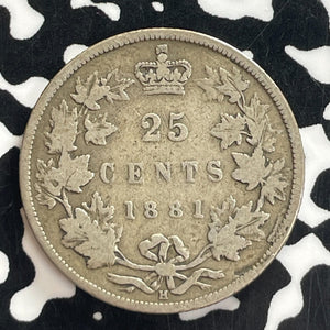 1881-H Canada 25 Cents Lot#T7709 Silver!
