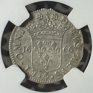 1666 Italy Tassarolo 1 Luigino NGC Cleaned-AU Details Lot#G222 Silver! Mir-43/2