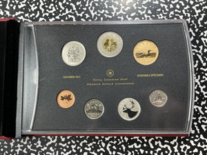 2012 Canada Wolf Pups 7x Coin Specimen Set Lot#B2224 With Case & C.O.A.