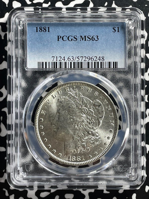 1881 U.S. $1 Morgan Dollar PCGS MS63 Lot#G564 Silver! Choice UNC!