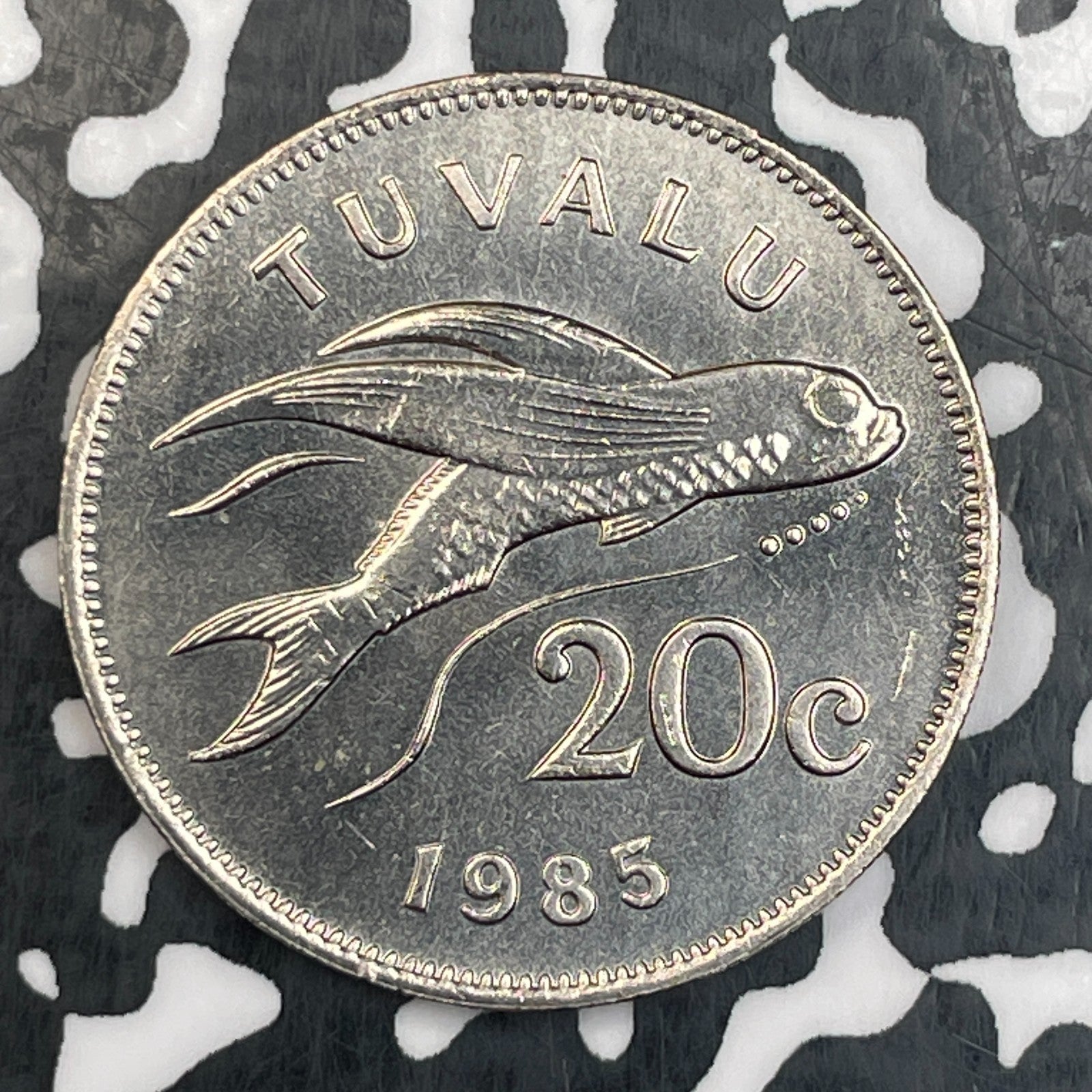1985 Tuvalu 20 Cents Lot#N0183 High Grade! Beautiful!