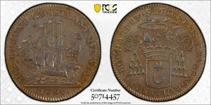 1693 France Arverni Jeton PCGS AU55 Lot#G9447 Feuardent-9590