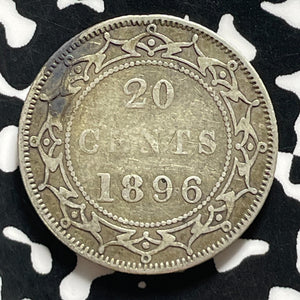 1896 Newfoundland 20 Cents Lot#T4574 Silver!