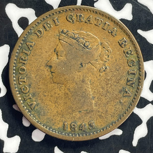 1843 New Brunswick Half Penny 1/2 Penny Token Lot#T9259