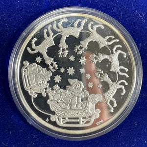 1979 Germany "Weinachten" Christmas Medal Lot#B2428 Silver! Proof! W/ Box & COA