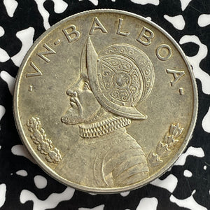 1934 Panama 1 Balboa Lot#T7239 Large Silver!