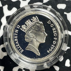1994 Great Britain £1 Pound Lot#B2557 Silver! Proof! With Case & COA