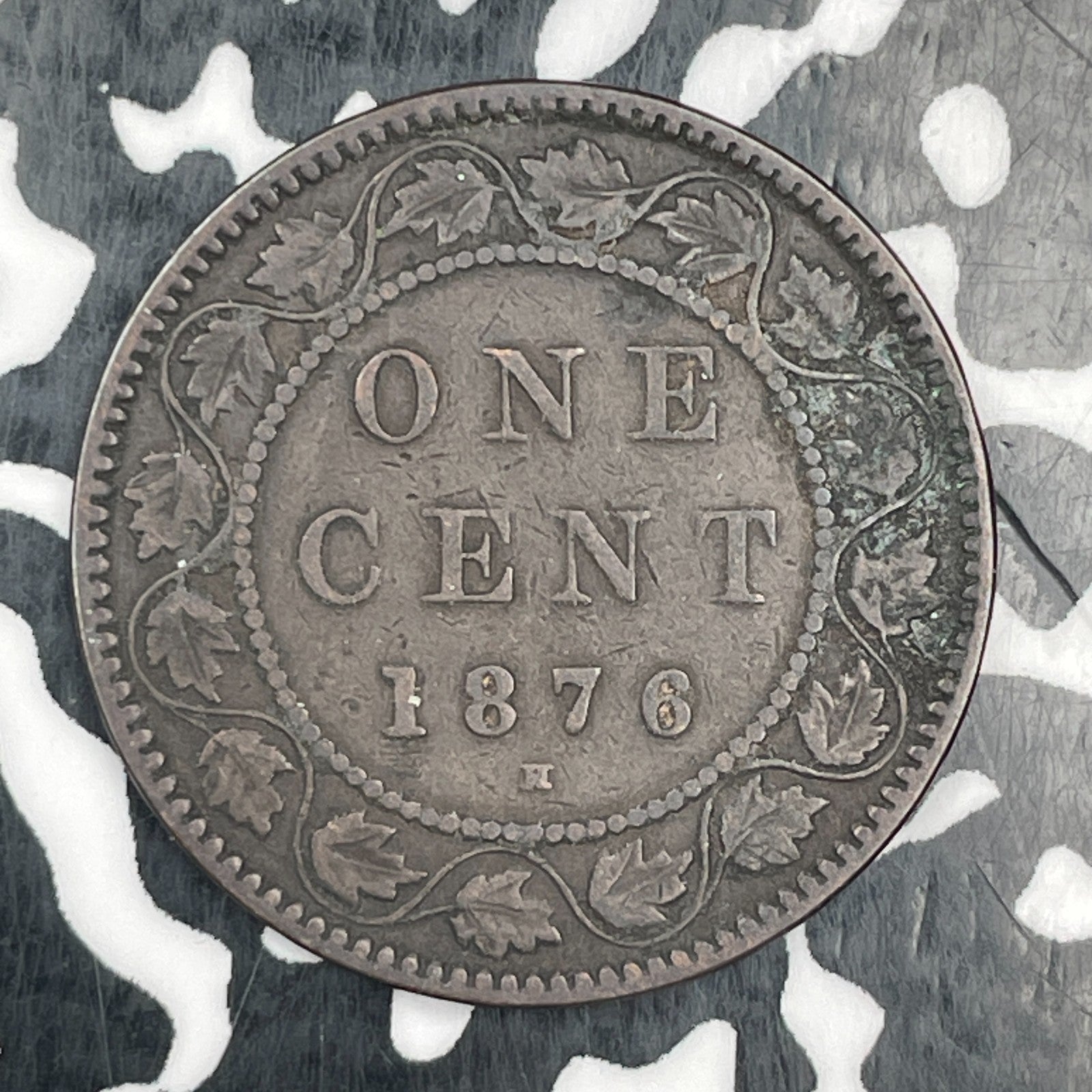 1876-H Canada Large Cent Lot#N0390