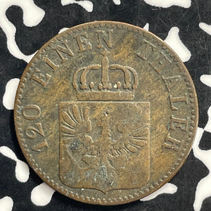 1855-A Germany Prussia 3 Pfennig Lot#C0743