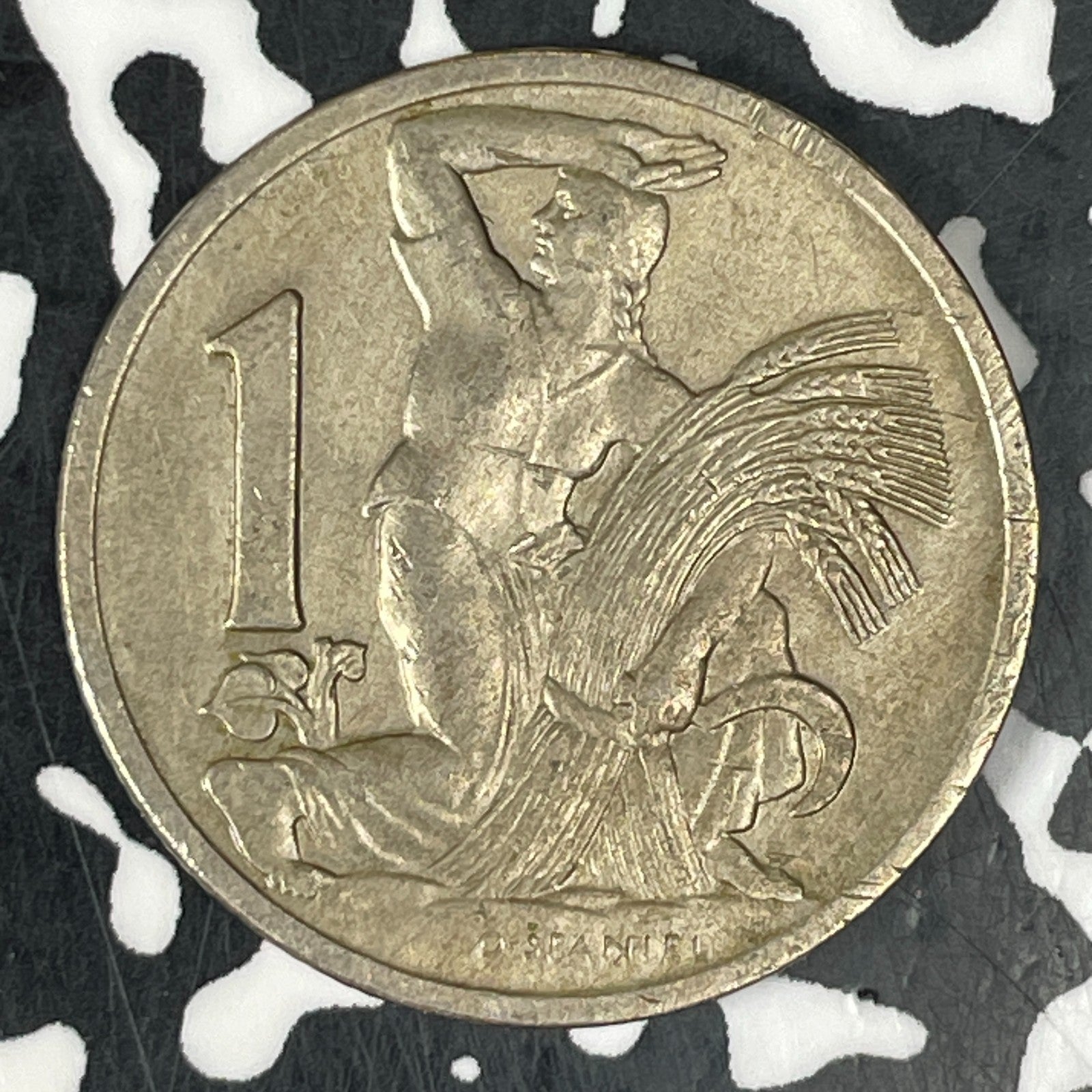 1937 Czech Republic 1 Korun Lot#C8389