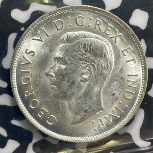 1937 Canada 50 Cents ICCS MS63 Lot#OV1605 Silver! Choice UNC!