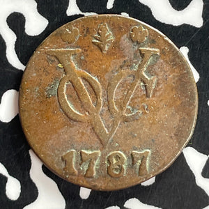 1787 Netherlands East Indies Gelderland 1 Duit Lot#T7479