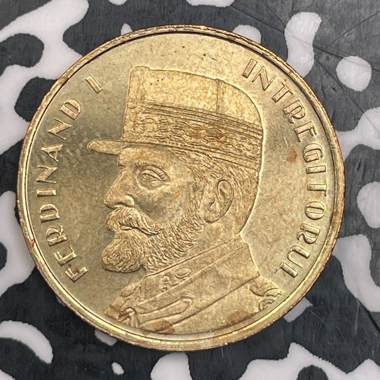 2019 Romania 50 Bani Lot#N0071 High Grade! Beautiful! KM#448 King Ferdinand I