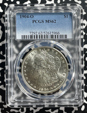 1904-O U.S. $1 Morgan Dollar PCGS MS62 Lot#G426 Silver! Nice UNC!
