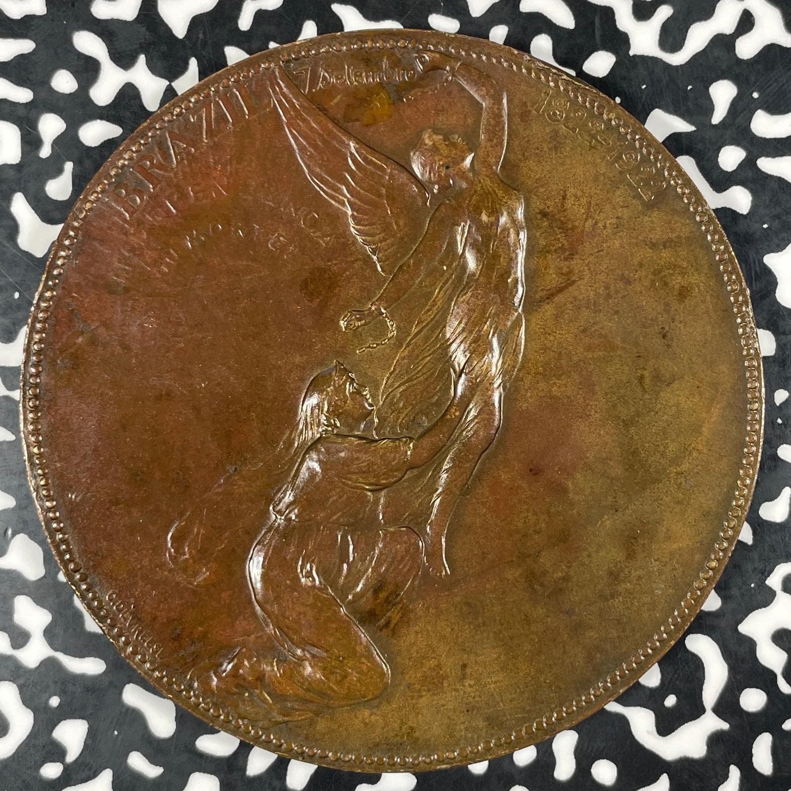 1922 Brazil Rio De Janeiro International Exposition Medal Lot#B3160 75mm