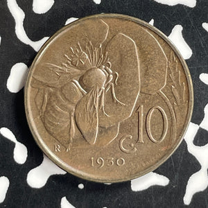 1930-R Italy 10 Centesimi Lot#T6821 High Grade! Beautiful!