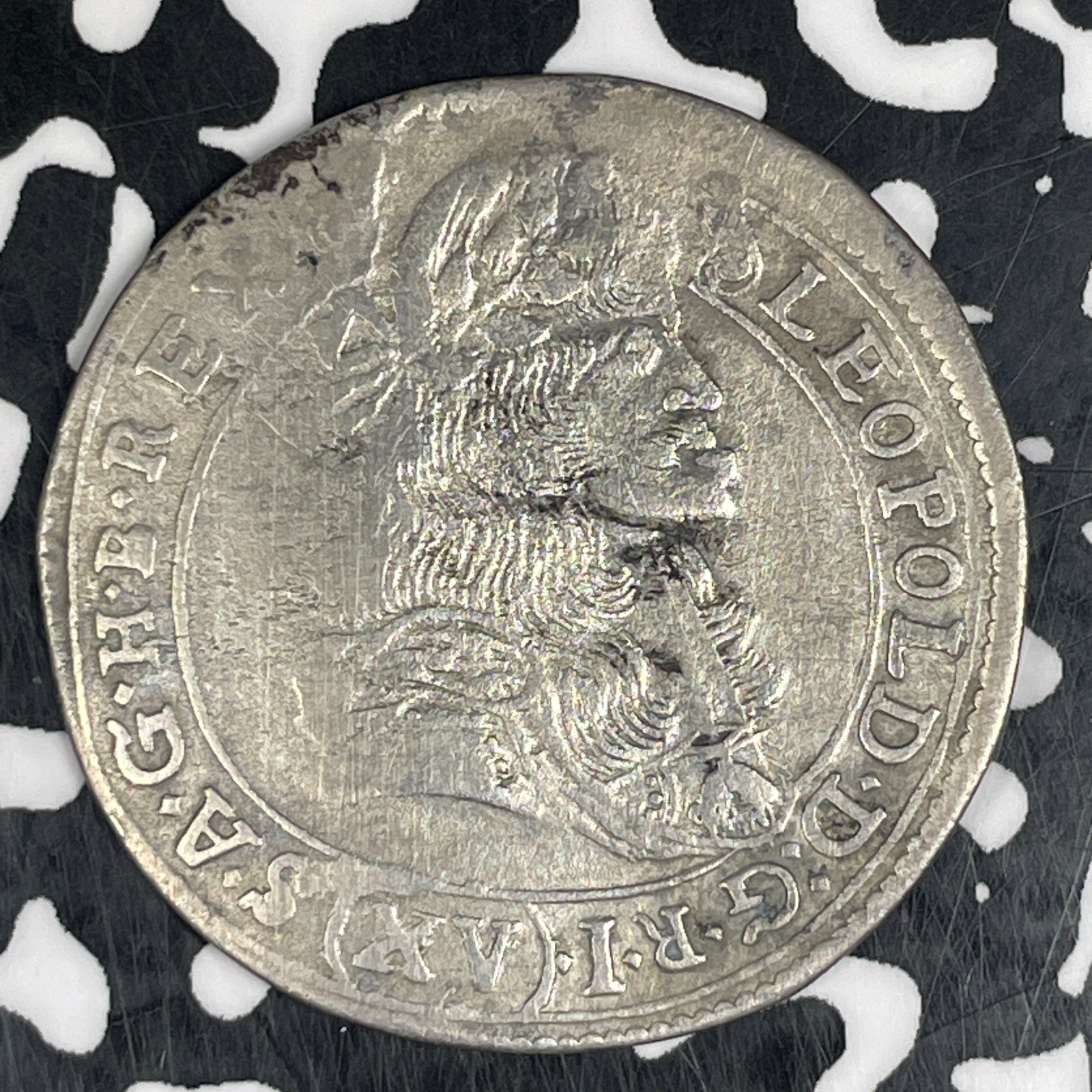 1684-KB Hungary 15 Kreuzers Lot#JM0624 Silver! Old Cleaning. KM#175