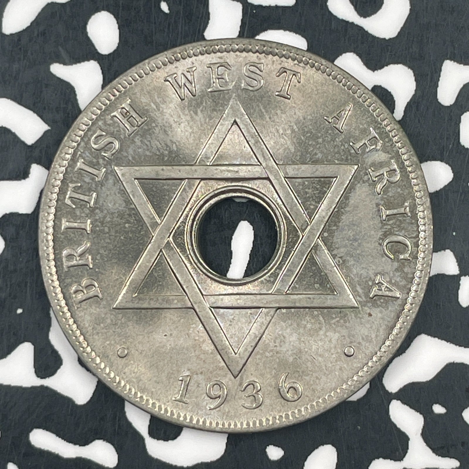 1936-KN British West Africa 1 Penny Lot#F7808 High Grade! Beautiful!