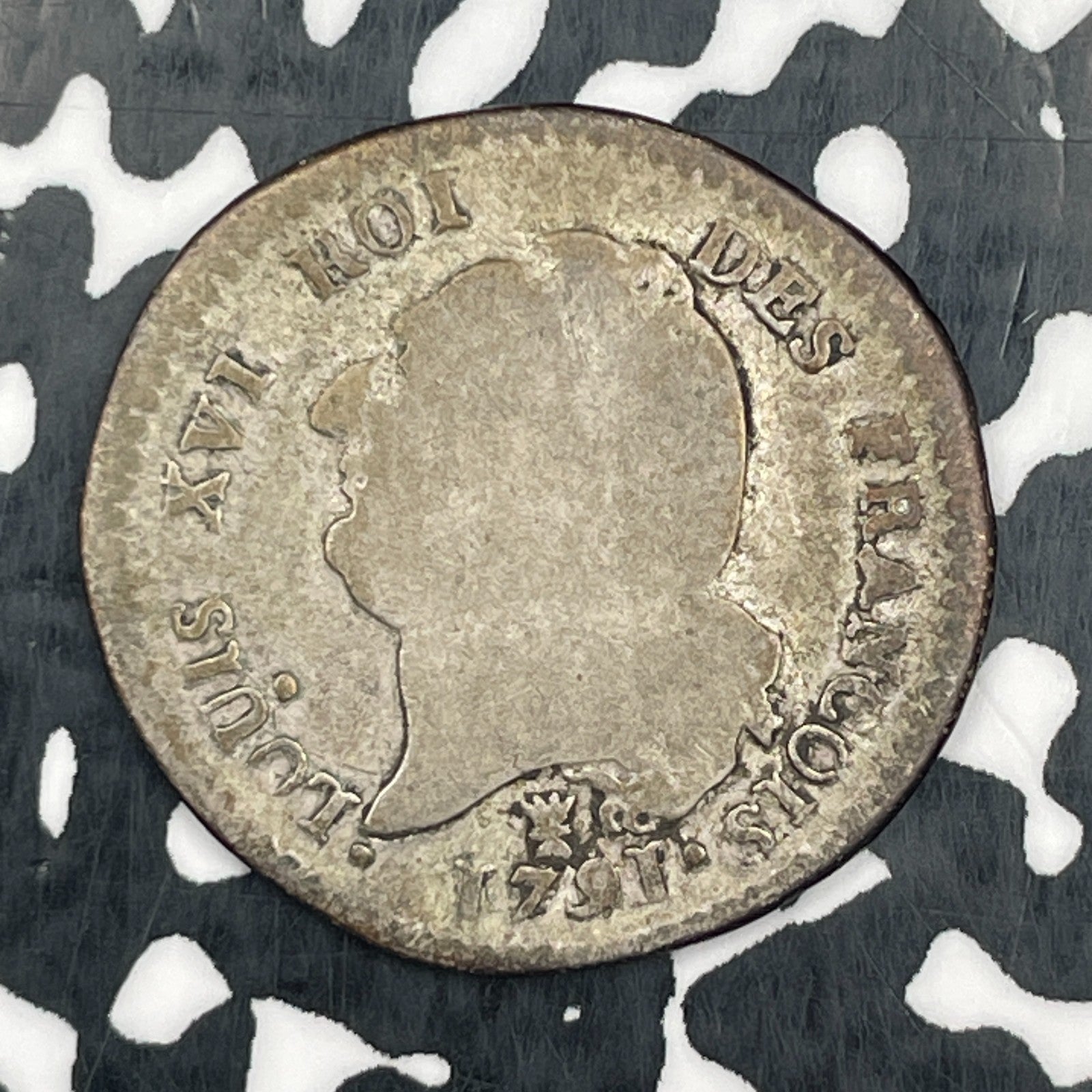 1791-I France 15 Sols Lot#N3159 Silver!