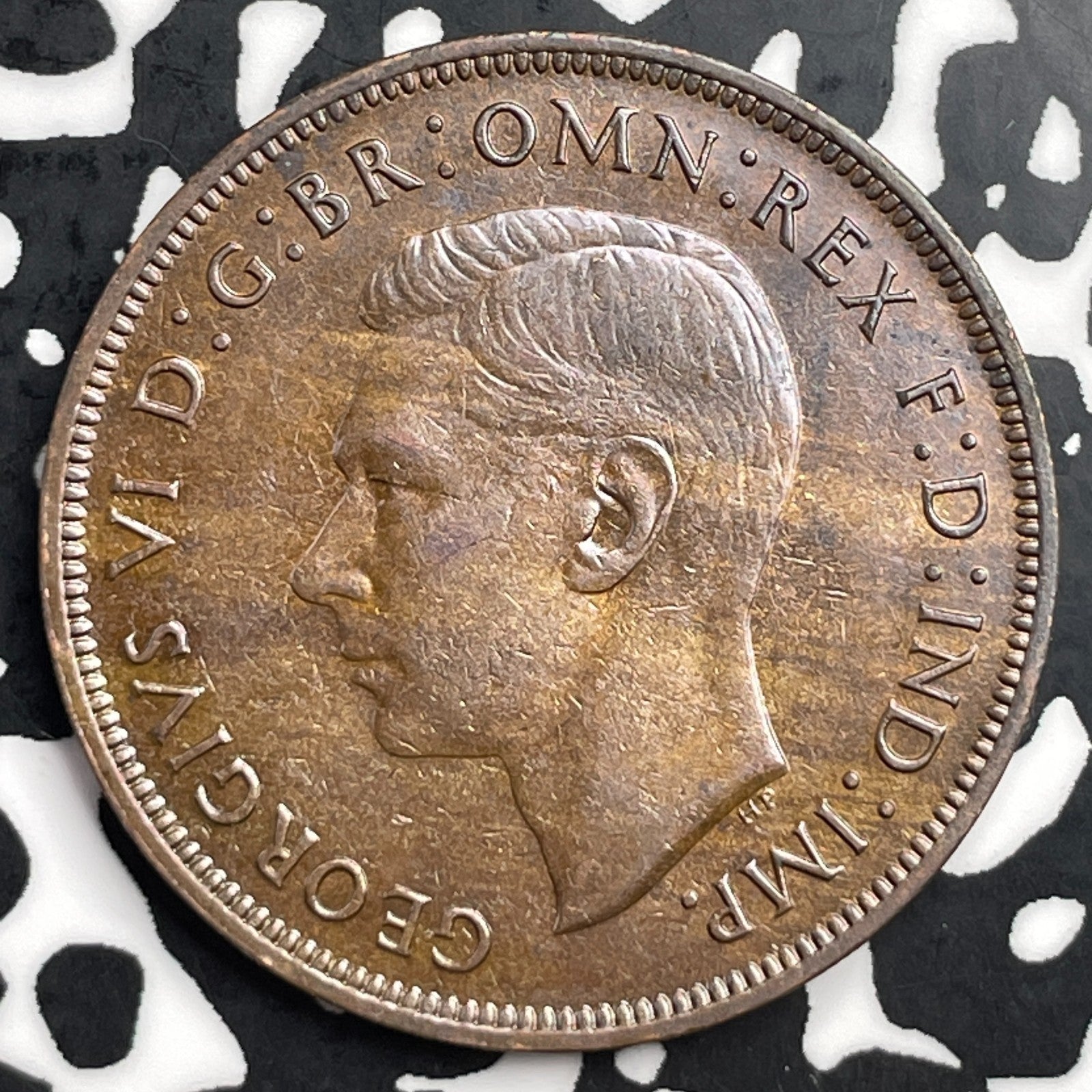 1944 Great Britain 1 Penny Lot#F2874 High Grade! Beautiful!