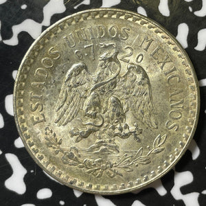 1945 Mexico 1 Peso Lot#E5014 Silver! High Grade! Beautiful!