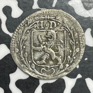 1703-IAR Germany Hesse-Darmstadt 1 Albus Lot#T6518 Silver! Scarce!