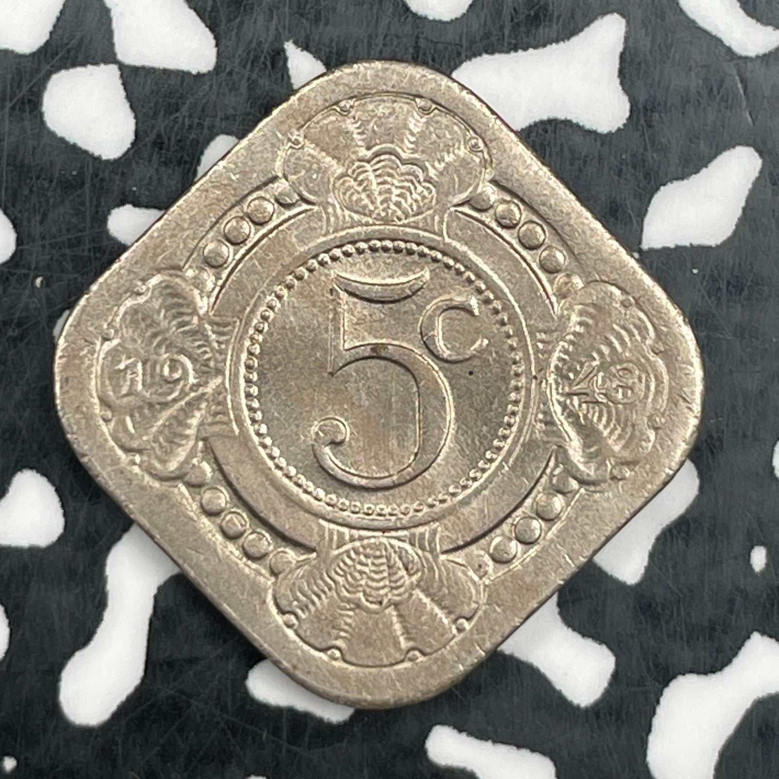 1948 Curacao 5 Cents Lot#N2902 High Grade! Beautiful!