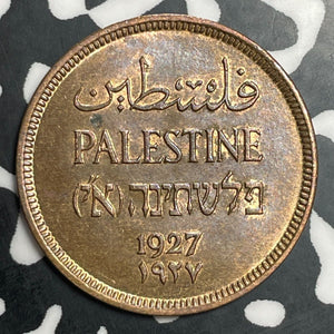 1927 Palestine 1 Mil Lot#E9760 High Grade! Beautiful!