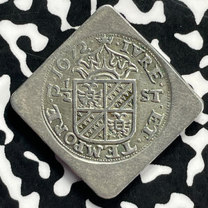 1672 Netherlands Groningen 12 1/2 Stuiver Siege Klippe Lot#JM9813 Silver! Scarce