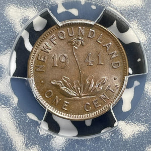 1941-C Newfoundland Small Cent PCGS AU58 Lot#G1000