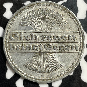 1920-A Germany 50 Pfennig Lot#E5821