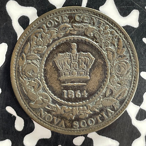 1864 Nova Scotia 1 Cent Lot#T7362