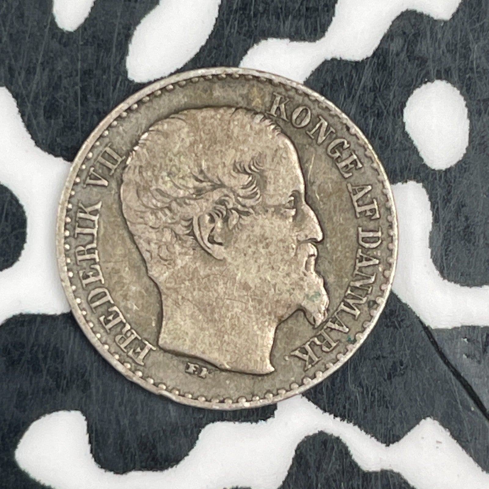 1859 Danish West Indies 3 Cents Lot#F7555 Silver!