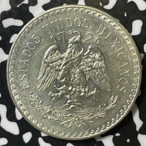 1943 Mexico 1 Peso Lot#E5008 Silver! High Grade! Beautiful!