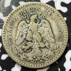 1919 Mexico 50 Centavos Lot#D8300 Silver!
