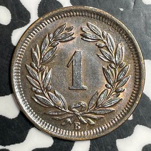 1913-B Switzerland 1 Rappen Lot#T2921 High Grade! Beautiful!