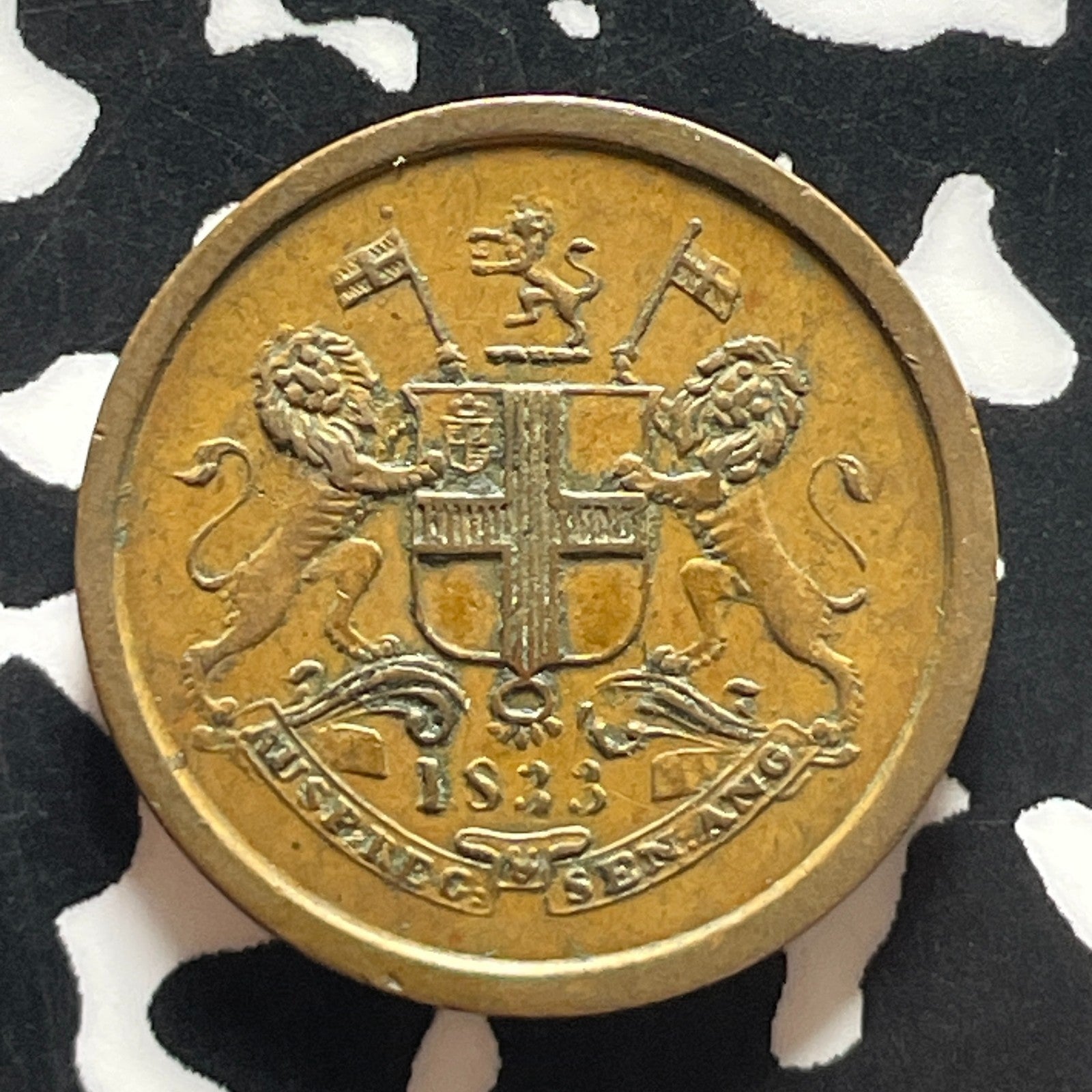 AH 1248 (1833) India Bombay Presidency 1 Pie Lot#T5669 Nice! KM#261