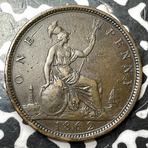 1862 Great Britain 1 Penny Lot#D9897 Nice!