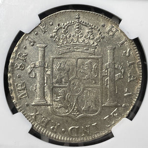 1806-Lima JP Peru 8 Reales NGC AU53 Lot#G8703 Large Silver!