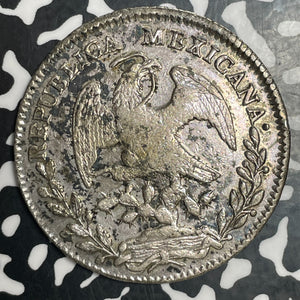 1833-Ga FS Mexico 8 Reales Lot#JM9051 Large Silver! Nice!