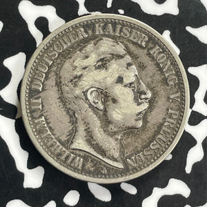 1905 Germany Prussia 2 Mark Lot#C0168 Silver!