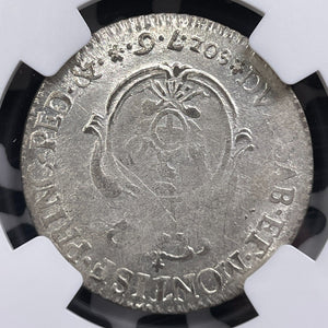 1794 Italy Sardinia 7.6 Soldi NGC AU58 Lot#G9537