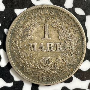 1885-G Germany 1 Mark Lot#E3134 Silver! Nice! Better Date