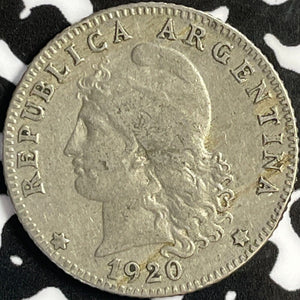 1920 Argentina 20 Centavos Lot#D9407