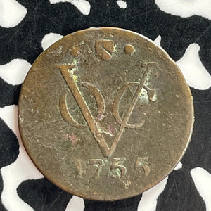 1755 Netherlands East Indies 1/2 Duit Half Duit Lot#T7348